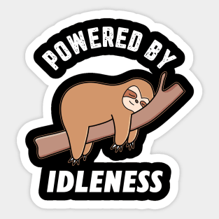 Funny Idleness Sloth Sticker